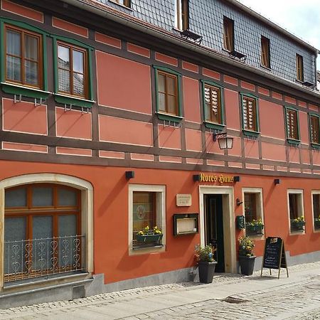 Gasthaus& Pension Zum Roten Haus Bad Schandau Exterior photo