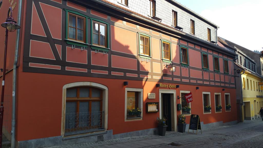 Gasthaus& Pension Zum Roten Haus Bad Schandau Exterior photo