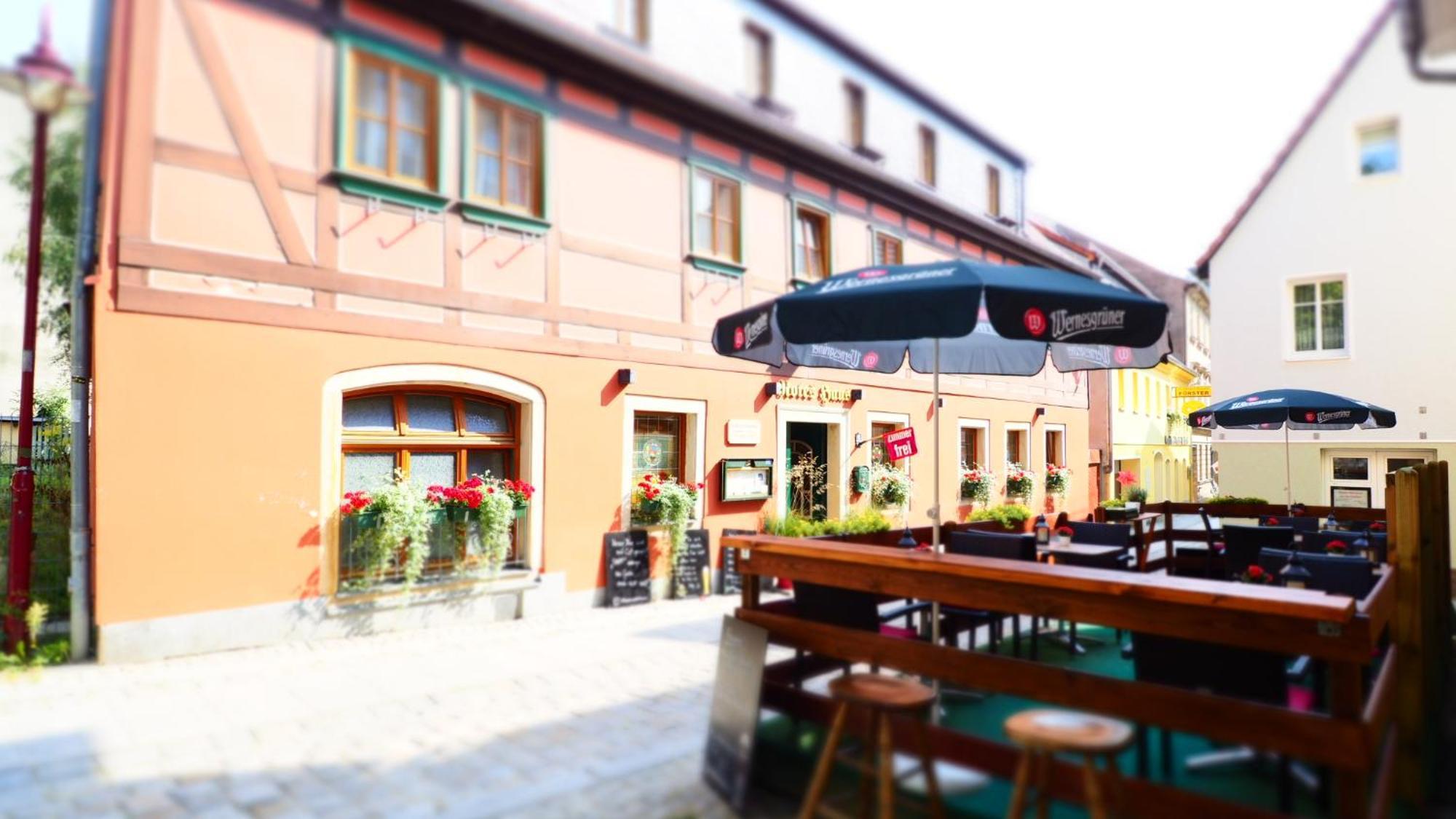 Gasthaus& Pension Zum Roten Haus Bad Schandau Exterior photo